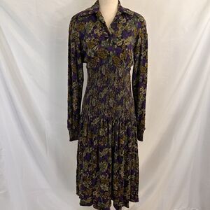 VTG KOOS Van Den Akker Womens Button Down Dress Pattern Midi